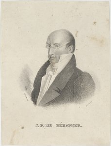 Pierre-Jean de Béranger portréja 1780-1857. alkotó: Cäcilie Brandt