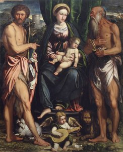 Madonna és gyermek Keresztelő Szent Jánossal és Szent Jeromossal