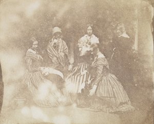 34. Művészi csoportok különböző pózokban, kb. 1845. alkotó: Calvert Jones