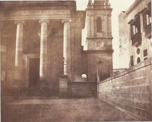 Szent Pál székesegyház, Valetta, Málta, harangtoronnyal,1846 (fotó)