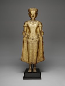 Sákjamuni Buddha, 13. század körül (aranyozott bronz)