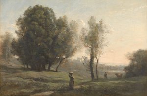 Tájkép Les Landes szuvenírje