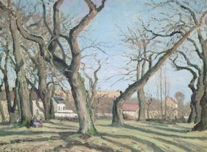 Gesztenyefák Louveciennes-ben, 1872 alkotó: Camille Jacob Pissarro