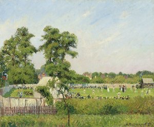 Krikettmérkőzés a Bedford Parkban, London, 1897 alkotó: Camille Jacob Pissarro