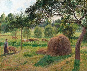 Alkonyat Eragnyban, 1896 alkotó: Camille Jacob Pissarro