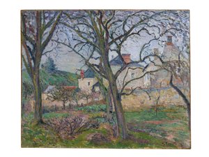 Maubuisson kertje a Saint-Denis-part felé nézve, Pontoise, 1876 alkotó: Camille Jacob Pissarro