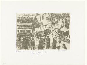 Place du Havre Place du Havre Párizsban a Z-n (cím az objektumon) alkotó: Camille Jacob Pissarro