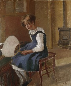 Jeanne legyezőt tartó portréja, 19. század