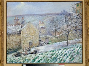 Hóhatás az Ermitázsban. Camille Pissarro (1830-1903) festménye alkotó: Camille Jacob Pissarro
