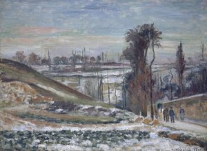 Havas táj az Ermitázs közelében, 1875 alkotó: Camille Jacob Pissarro