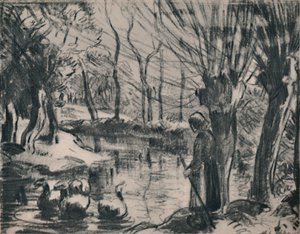 The Goose Girl, 1870-es évek, 1946 alkotó: Camille Jacob Pissarro