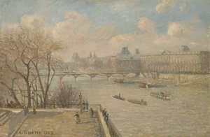 A Louvre a Pont Neufról, 1902 alkotó: Camille Jacob Pissarro