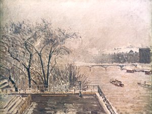 A Louvre hó alatt, 1902 alkotó: Camille Jacob Pissarro