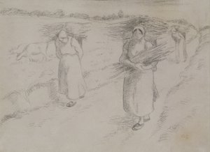 A gallygyűjtők, 1896 körül alkotó: Camille Jacob Pissarro