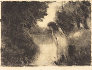Egy fürdőző alkotó: Camille Pissarro