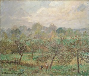 Ősz, Reggeli Köd, Éragny-sur-Epte, 1902 alkotó: Camille Pissarro
