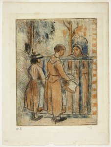 Koldusasszonyok alkotó: Camille Pissarro