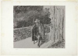 Koldus mankóval alkotó: Camille Pissarro