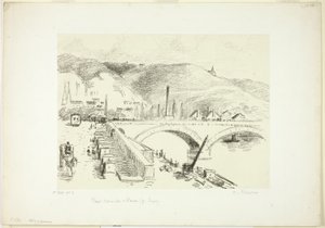 Rouen-i híd: Pont Corneille alkotó: Camille Pissarro