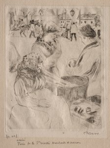 Gesztenyeárus alkotó: Camille Pissarro