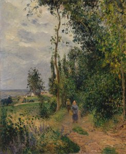 Côte des Grouettes, Pontoise közelében, valószínűleg 1878. alkotó: Camille Jacob Pissarro