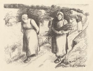 Tűzifa hordók alkotó: Camille Pissarro