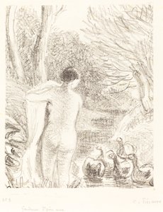 Akt libalány c. 1897. alkotó: Camille Pissarro