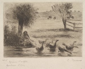 Libalány, 1888. alkotó: Camille Jacob Pissarro
