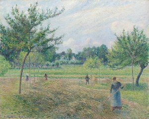 Szénaverés Éragnyban alkotó: Camille Pissarro