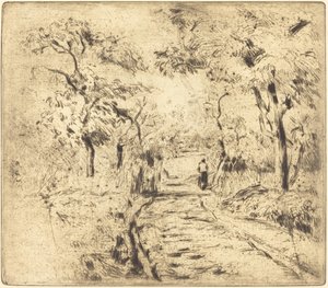 In the Fields at Ennery (Dans les champs, a Ennery) alkotó: Camille Pissarro