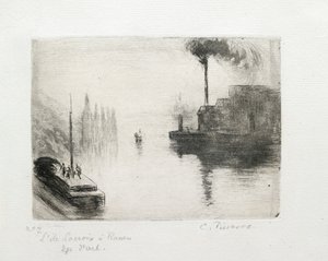 Ile Lacroix, Rouen, 1883 alkotó: Camille Pissarro