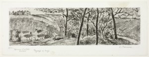 Táj panoráma alkotó: Camille Pissarro