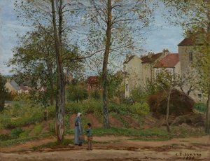 Louveciennes-i táj (ősz) alkotó: Camille Pissarro