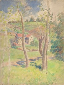 Táj, 19. század második fele. alkotó: Camille Pissarro