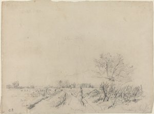 Montmorency Road, c. 18501860. alkotó: Camille Pissarro