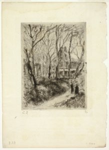 Pontoise-i ösvény alkotó: Camille Pissarro