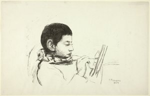 Portré: Lucien Pissarro alkotó: Camille Pissarro