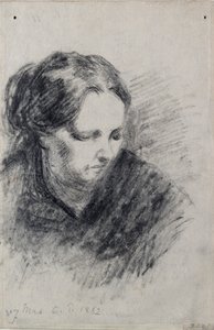 Madame Pissarro portréja, 1882 alkotó: Camille Pissarro