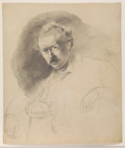 Fritz Melbye (1826-1869) festő portréja alkotó: Camille Pissarro