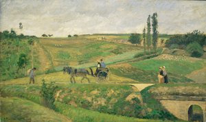 Közút Pontoise közelében ... alkotó: Camille Pissarro