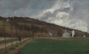 A Marne partja télen, 1866. alkotó: Camille Pissarro