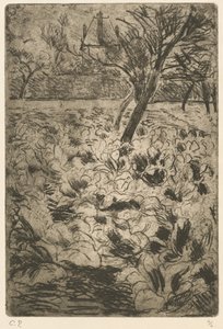 A káposztaföld alkotó: Camille Pissarro