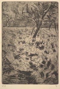 A káposztaföld, kb. 1880. alkotó: Camille Jacob Pissarro