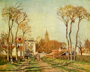 Egy falu bejárata, 1872, 1939. alkotó: Camille Jacob Pissarro