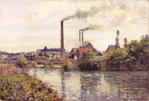 Pontoise-i gyár, 1873 alkotó: Camille Jacob Pissarro