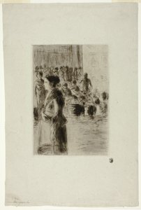 A szobalány vásárlás alkotó: Camille Pissarro