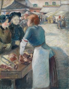 The Market Stall alkotó: Camille Pissarro