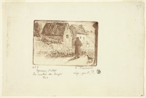 A pásztor visszatérése alkotó: Camille Pissarro