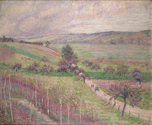 A Thierceville Road, kora tavasz, 1893 alkotó: Camille Pissarro