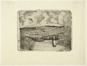 A nő az úton alkotó: Camille Pissarro